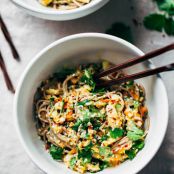 Chopped Chicken Sesame Noodle Bowls